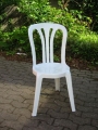 Plaststol, hvid